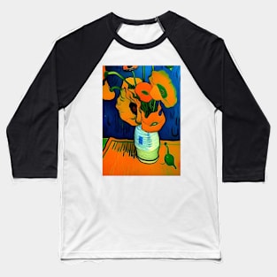 POPPIES IN A JAR VAN GOGH STYLE Baseball T-Shirt